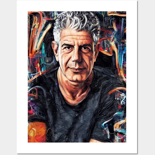 Anthony Bourdain Wall Art by AbstractPlace